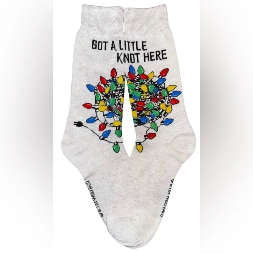 NWT National Lampoons Christmas Vacation Got a Little Knot Here Funny Socks